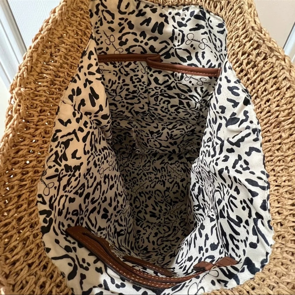 Jessica Simpson St. Pete Straw Tote - Toast Blue - Picture 7 of 12